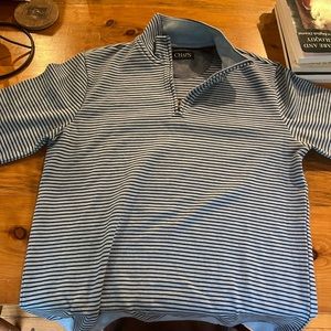 Chaps striped quarter zip